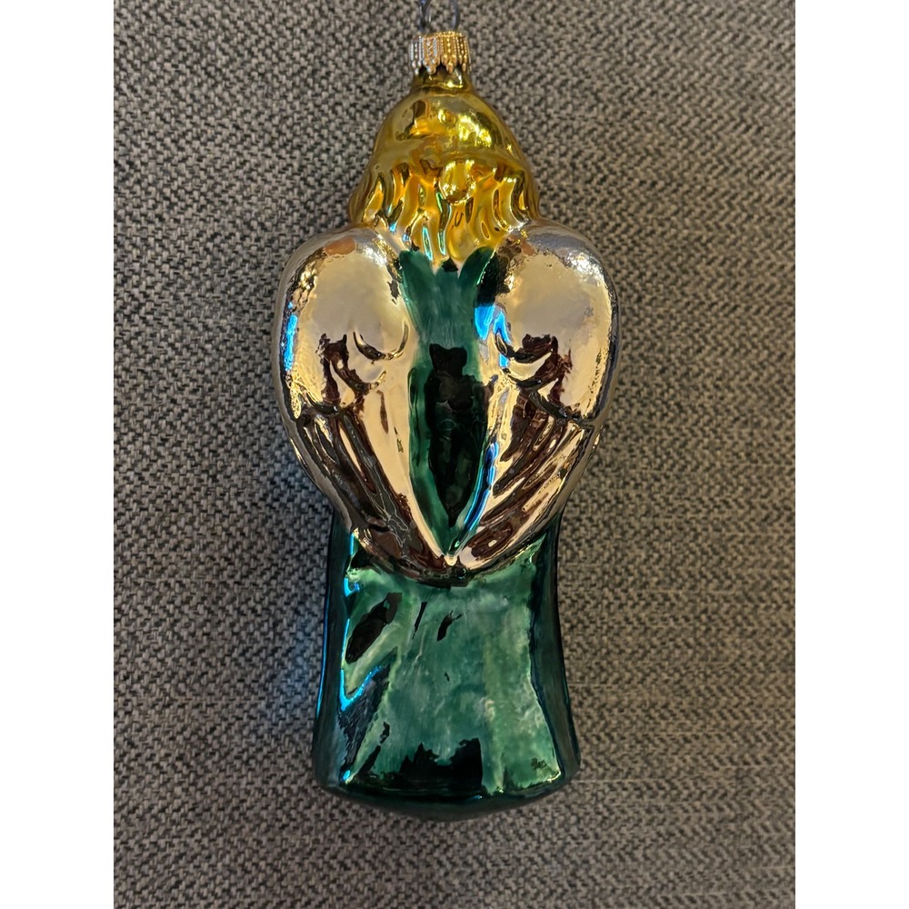 Christborn Hand Blown Glass Christmas Ornament Angel Candle Hand Painted Germany - Picture 5 of 8